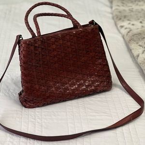 Vintage braided leather bag 💼